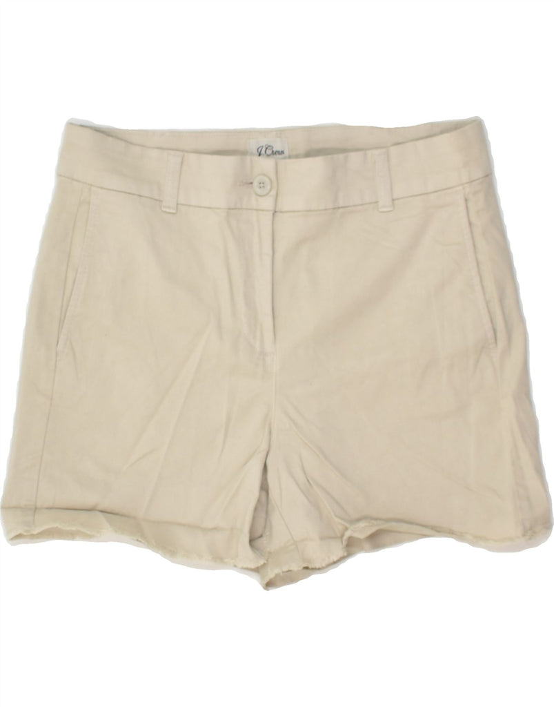 J. CREW Womens Chino Shorts US 4 Small W30 Beige Cotton | Vintage J. Crew | Thrift | Second-Hand J. Crew | Used Clothing | Messina Hembry 