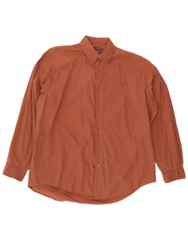 Marlboro Classics Mens Shirt Large Brown Cotton