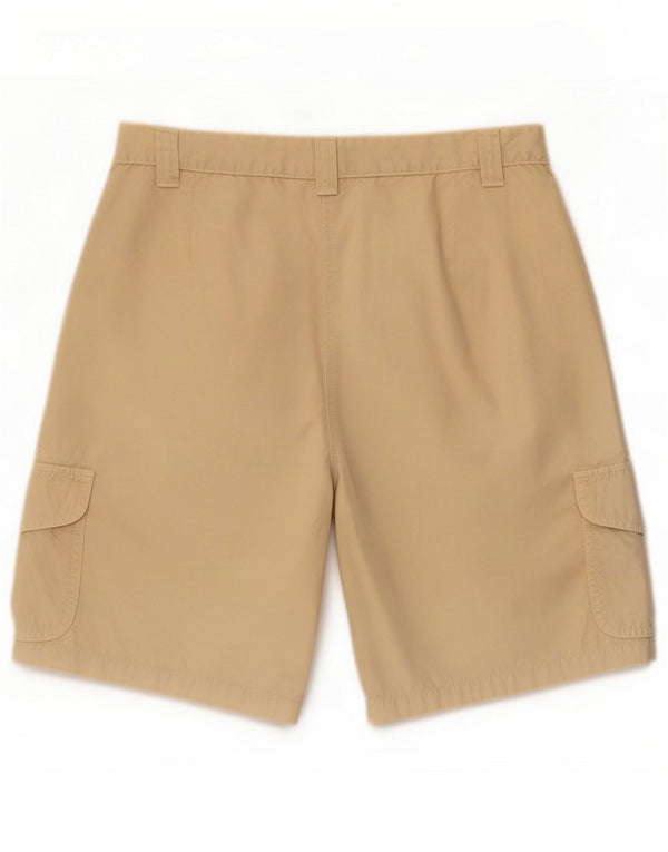 Murphy & Nye Womens High Rise Cargo Shorts Medium W30 Beige Cotton