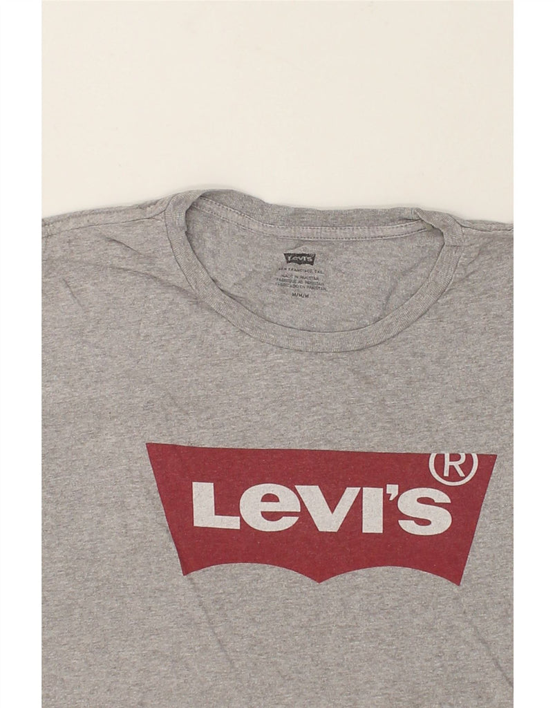 LEVI'S Mens Graphic T-Shirt Top Medium Grey Cotton | Vintage Levi's | Thrift | Second-Hand Levi's | Used Clothing | Messina Hembry 