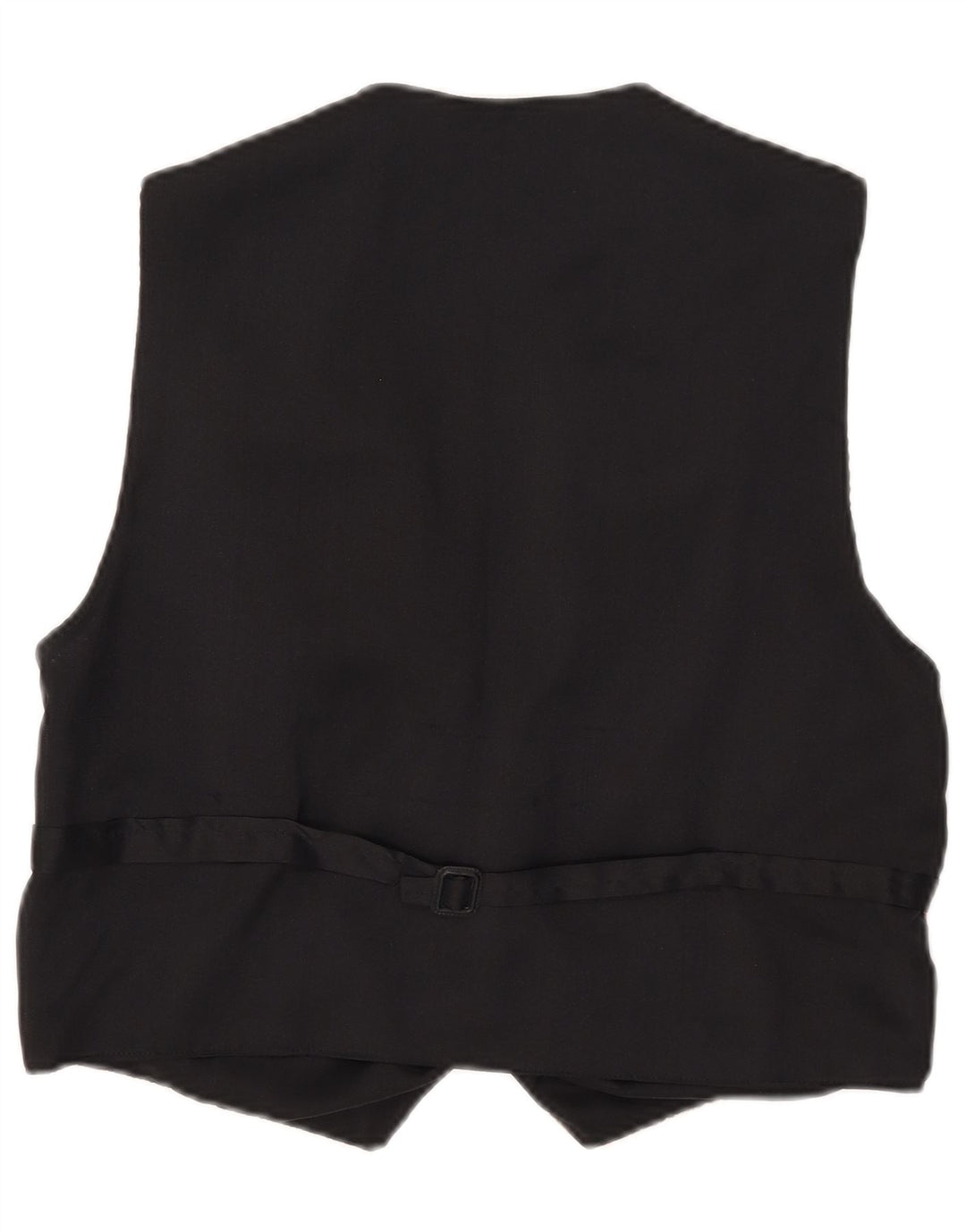 Vintage Womens Waistcoat UK 14 Medium Black Geometric