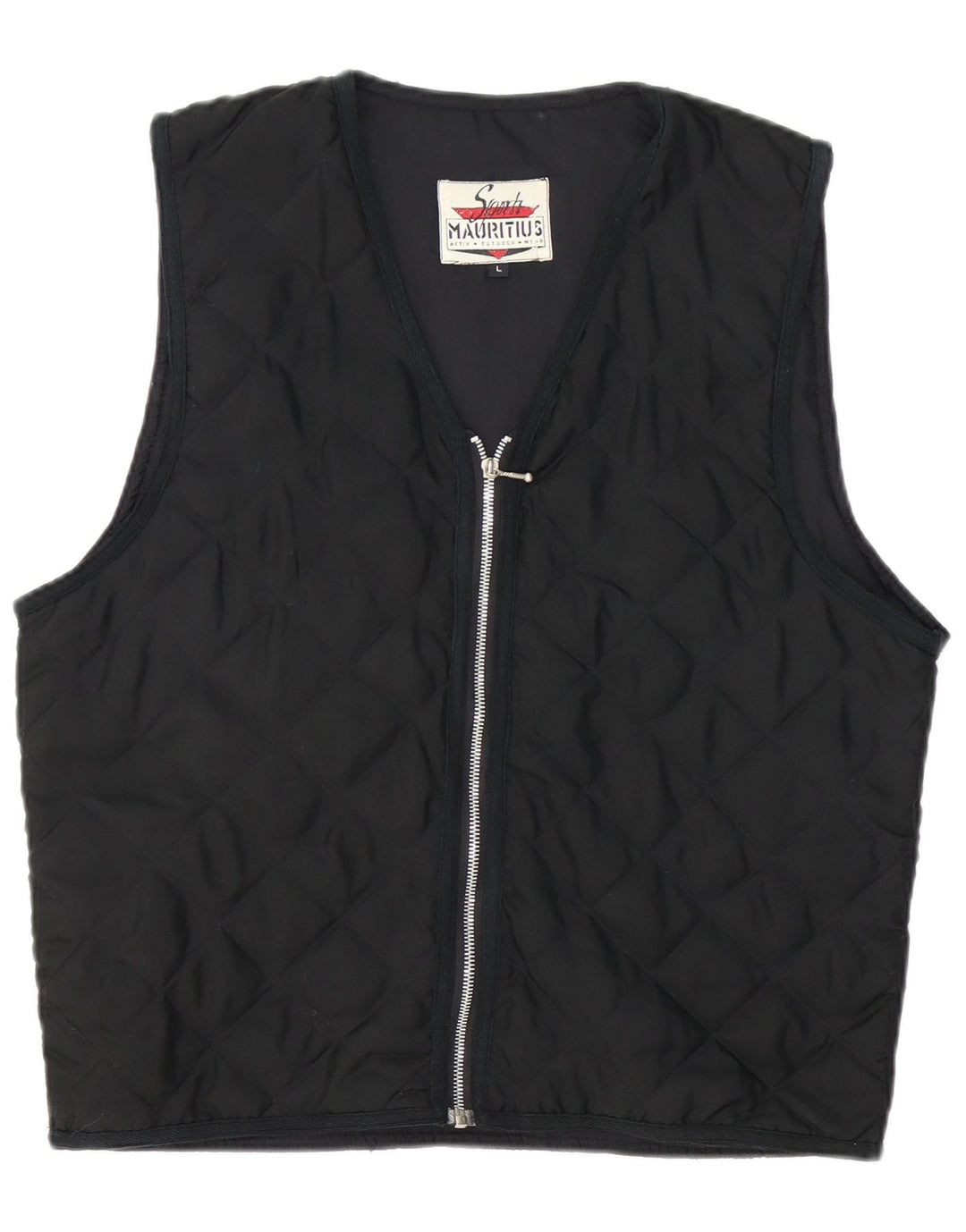 Mauritius Womens Quilted Gilet UK 16 Large Black Polyester