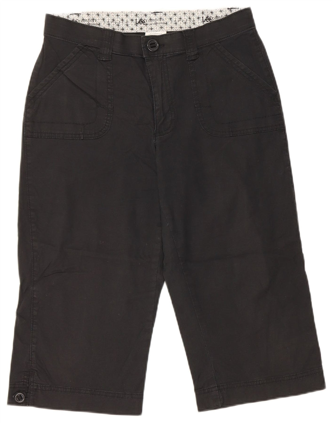 Lee Womens Bermuda Shorts US 6 Medium W28  Black Cotton