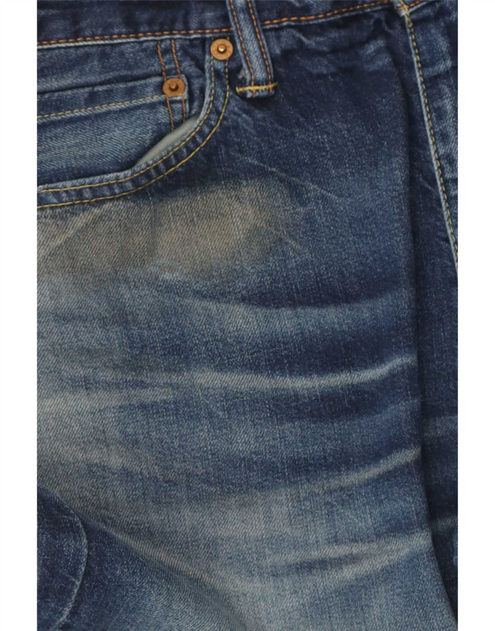 Levi's Mens 504 Straight Jeans W31 L34 Blue Cotton