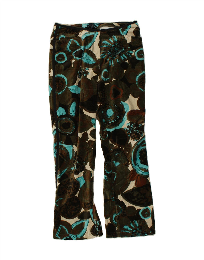 KAPALUA Womens Bootcut Casual Trousers UK 10 Small W29 L31 Multicoloured Vintage Kapalua and Second-Hand Kapalua from Messina Hembry 