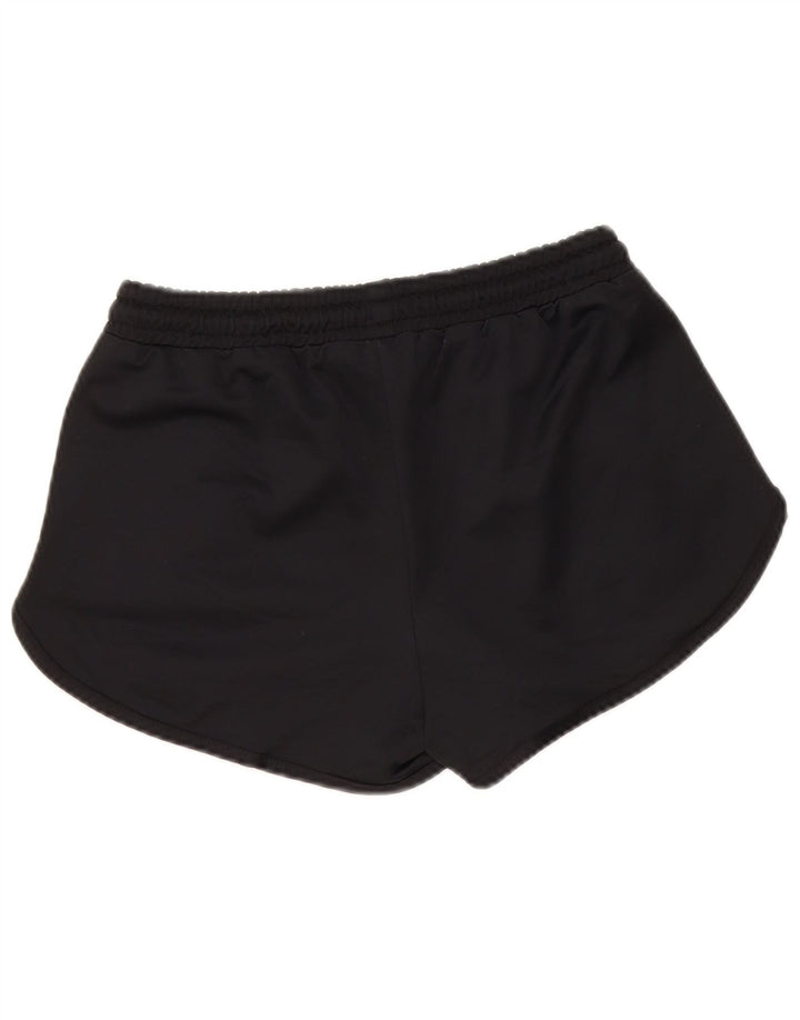 Ellesse Womens Graphic Sport Shorts UK 8 Small Black Polyester