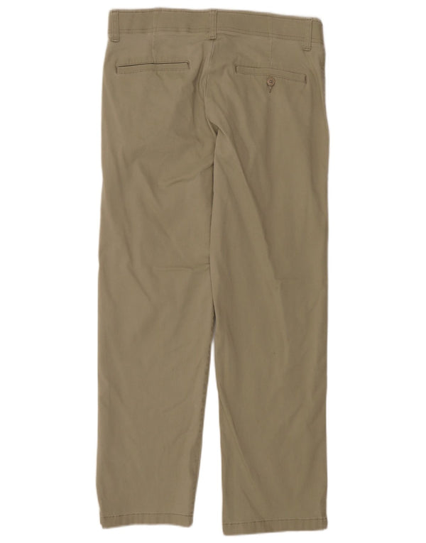 LEE Mens Extreme Comfort Straight Chino Trousers W32 L30 Khaki Cotton