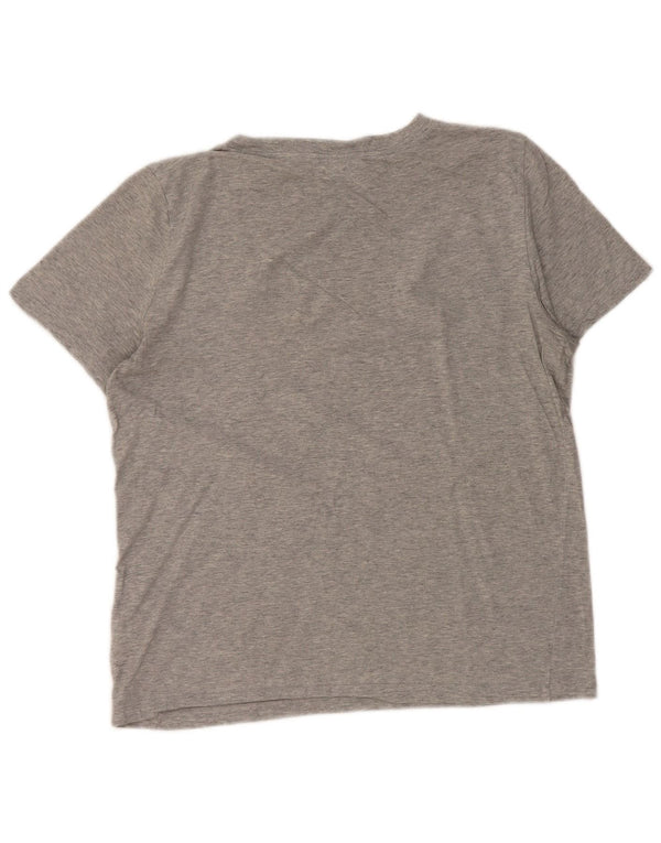 COS Womens T-Shirt Top UK 14 Medium Grey Flecked Cotton