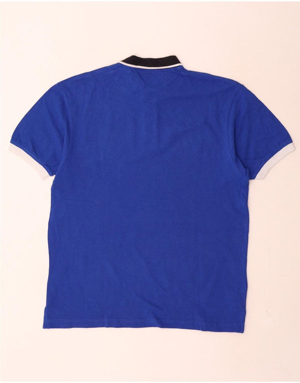 U.S. Polo Assn. Mens Rugby Polo Shirt Medium Blue Cotton