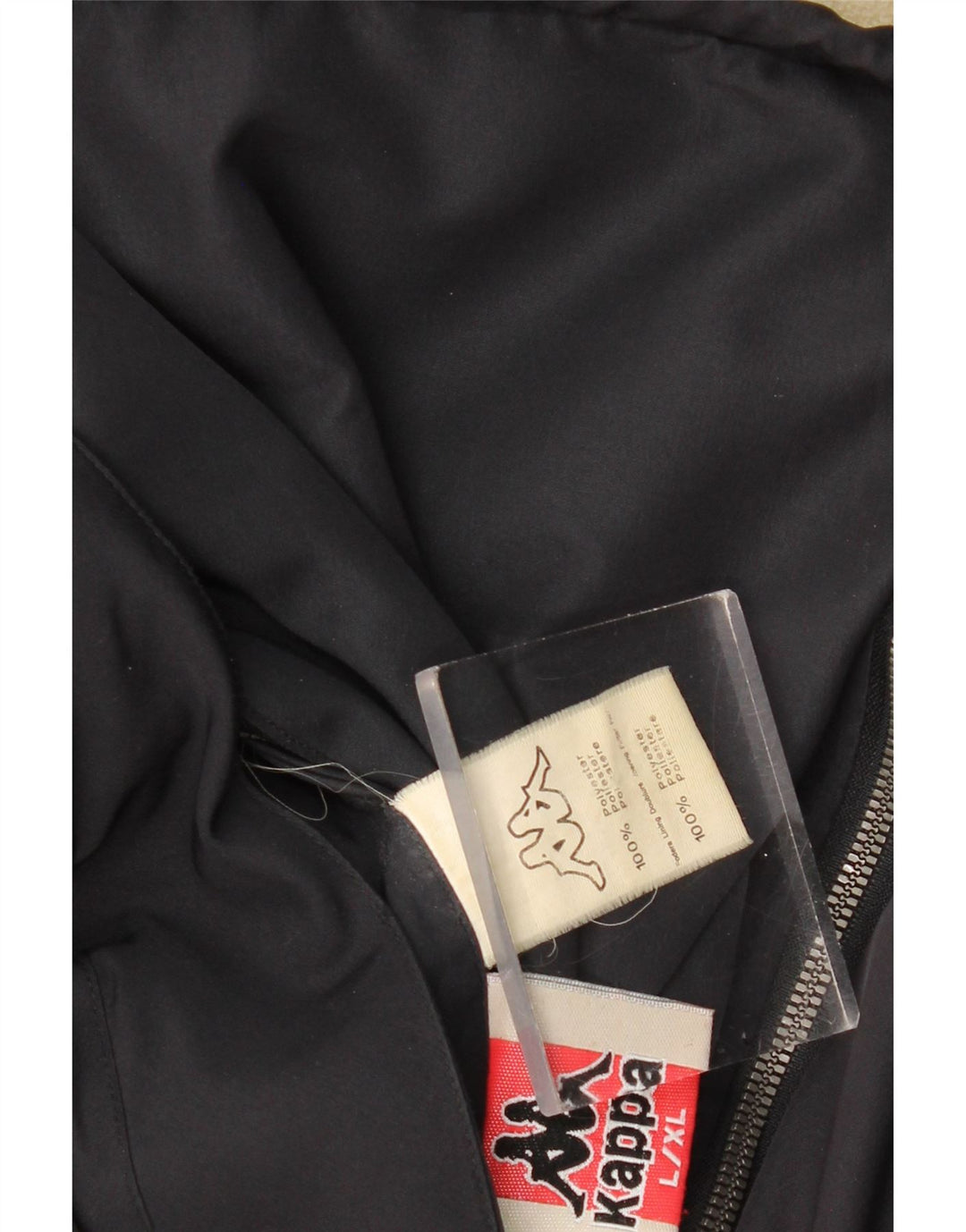 KAPPA Mens Reversible Jacket UK 40 Large Navy Blue Polyester