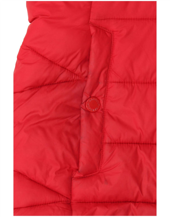 Barbour Mens Padded Jacket UK 8 Small Red Polyamide