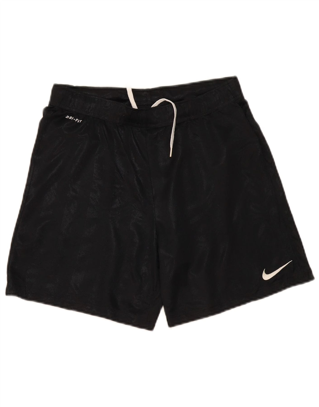 Nike Boys Dri Fit Sport Shorts 12-13 Years Large Black Striped Polyester