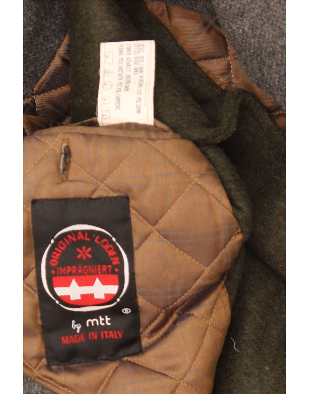 Vintage Mens Overcoat UK 42 XL Khaki Wool