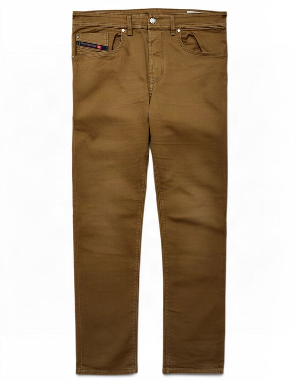 Diesel Mens Slim Casual Trousers W32 L31 Khaki Cotton