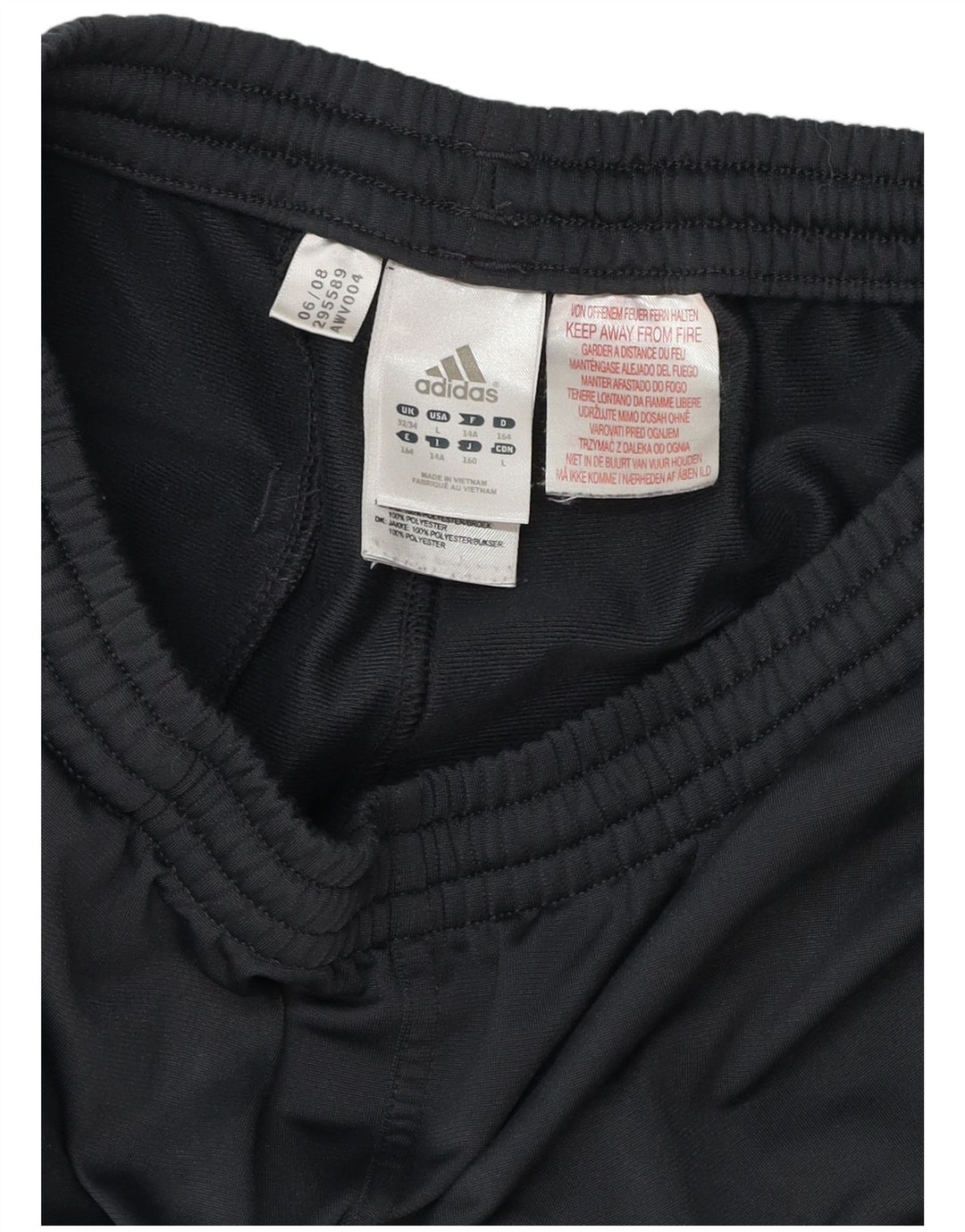 Adidas Boys Tracksuit Trousers 13-14 Years  Grey Polyester