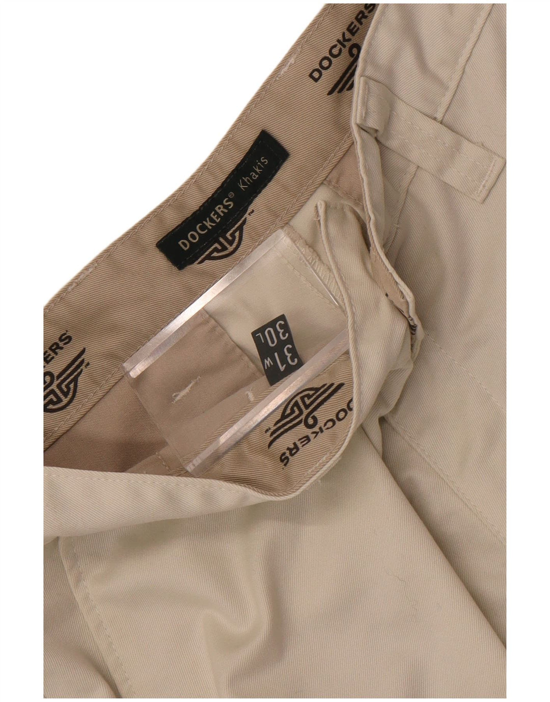 Dockers Mens Khakis Straight Chino Trousers W31 L30 Off White