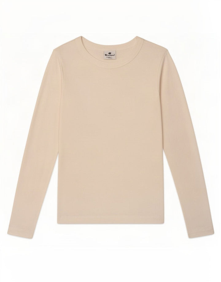 Champion Womens Top Long Sleeve UK 6 XS White