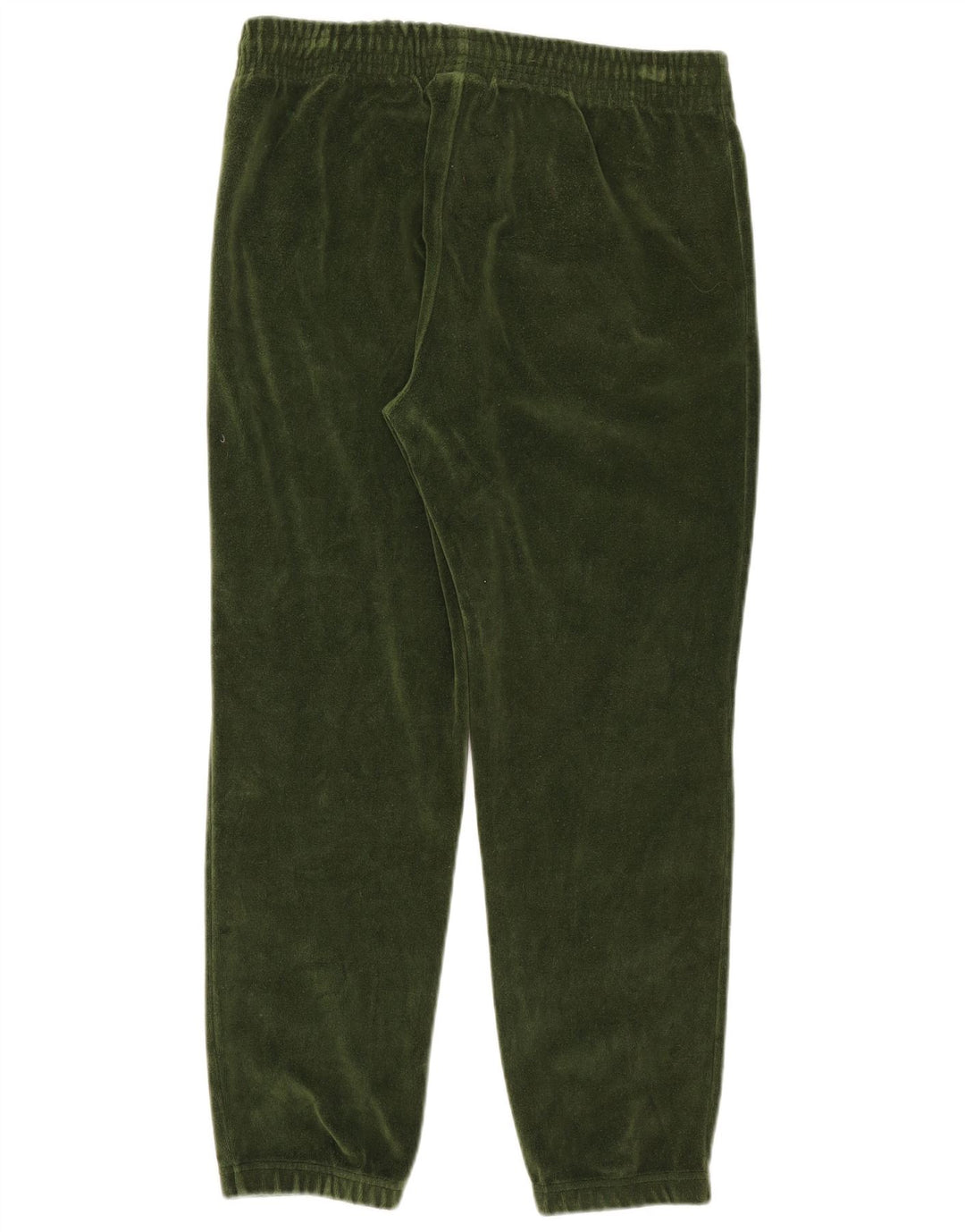 Champion Womens Velour Tracksuit Trousers Joggers Medium Green Cotton