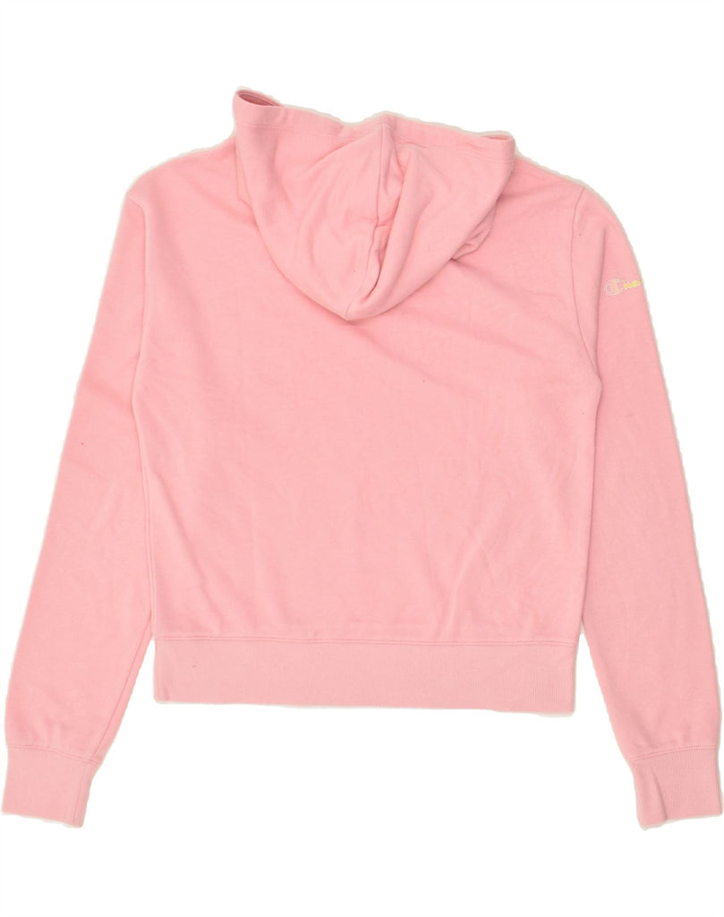 CHAMPION Girls Graphic Hoodie Jumper 13-14 Years XL Pink | Vintage Champion | Thrift | Second-Hand Champion | Used Clothing | Messina Hembry 