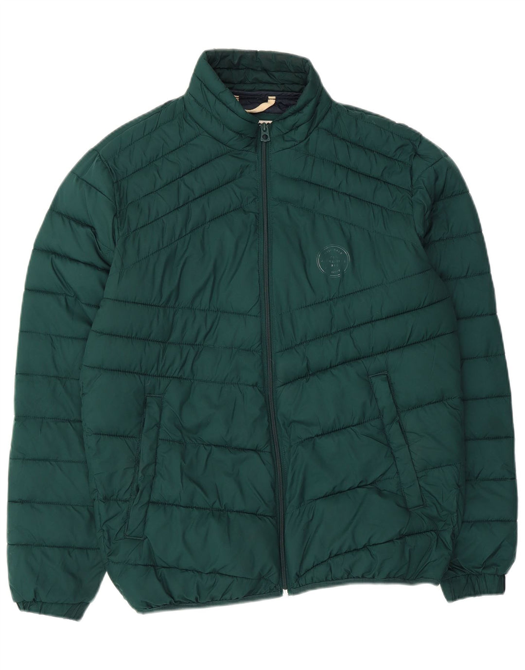 JACK & JONES Mens Padded Jacket UK 38 Medium Green Polyester