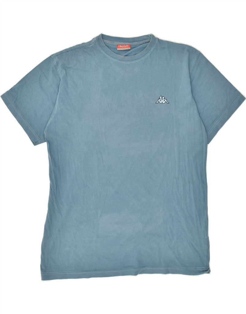 KAPPA Mens T-Shirt Top 2XL Blue Cotton | Vintage Kappa | Thrift | Second-Hand Kappa | Used Clothing | Messina Hembry 