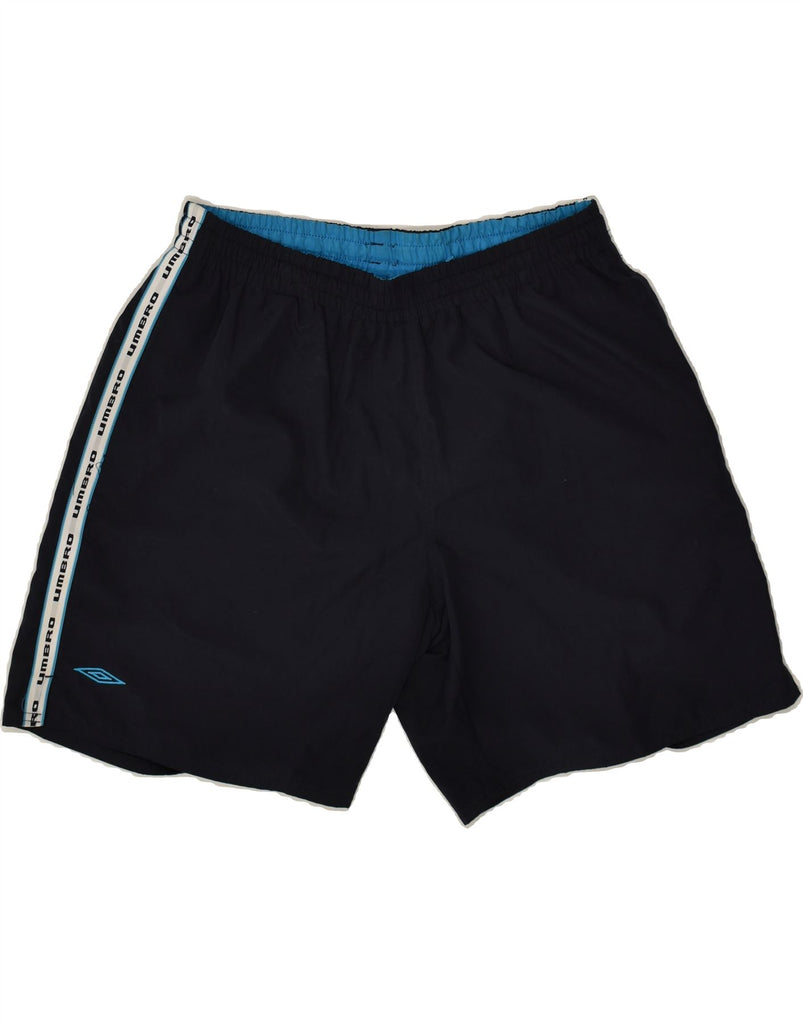 UMBRO Mens Sport Shorts XL Navy Blue Polyester | Vintage Umbro | Thrift | Second-Hand Umbro | Used Clothing | Messina Hembry 