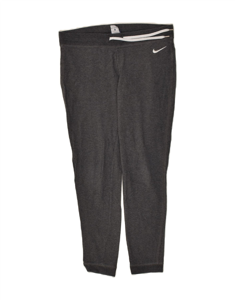 NIKE Womens Tracksuit Trousers Joggers UK 14 Medium Grey Cotton | Vintage Nike | Thrift | Second-Hand Nike | Used Clothing | Messina Hembry 