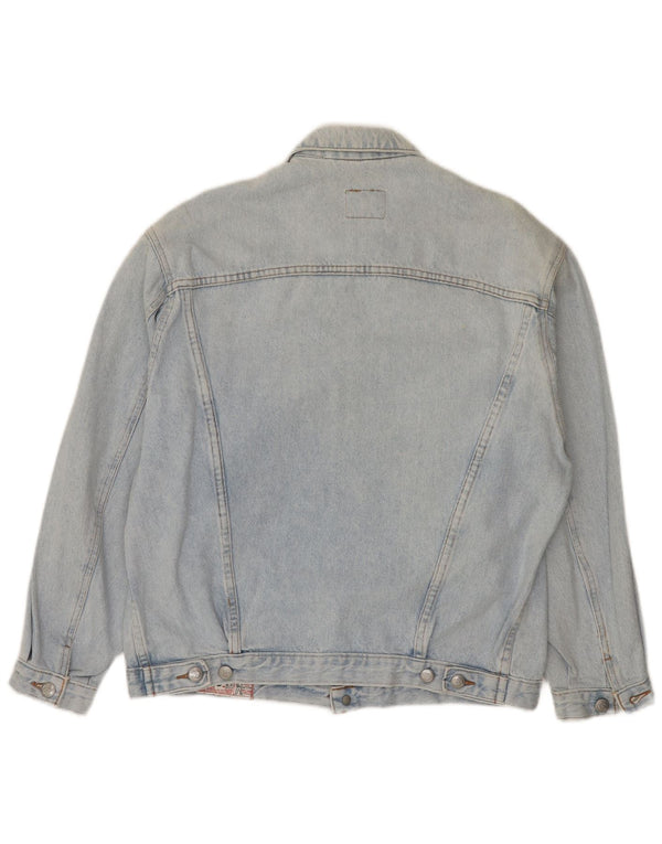 RIFLE Mens Denim Jacket UK 40 Large Blue Cotton