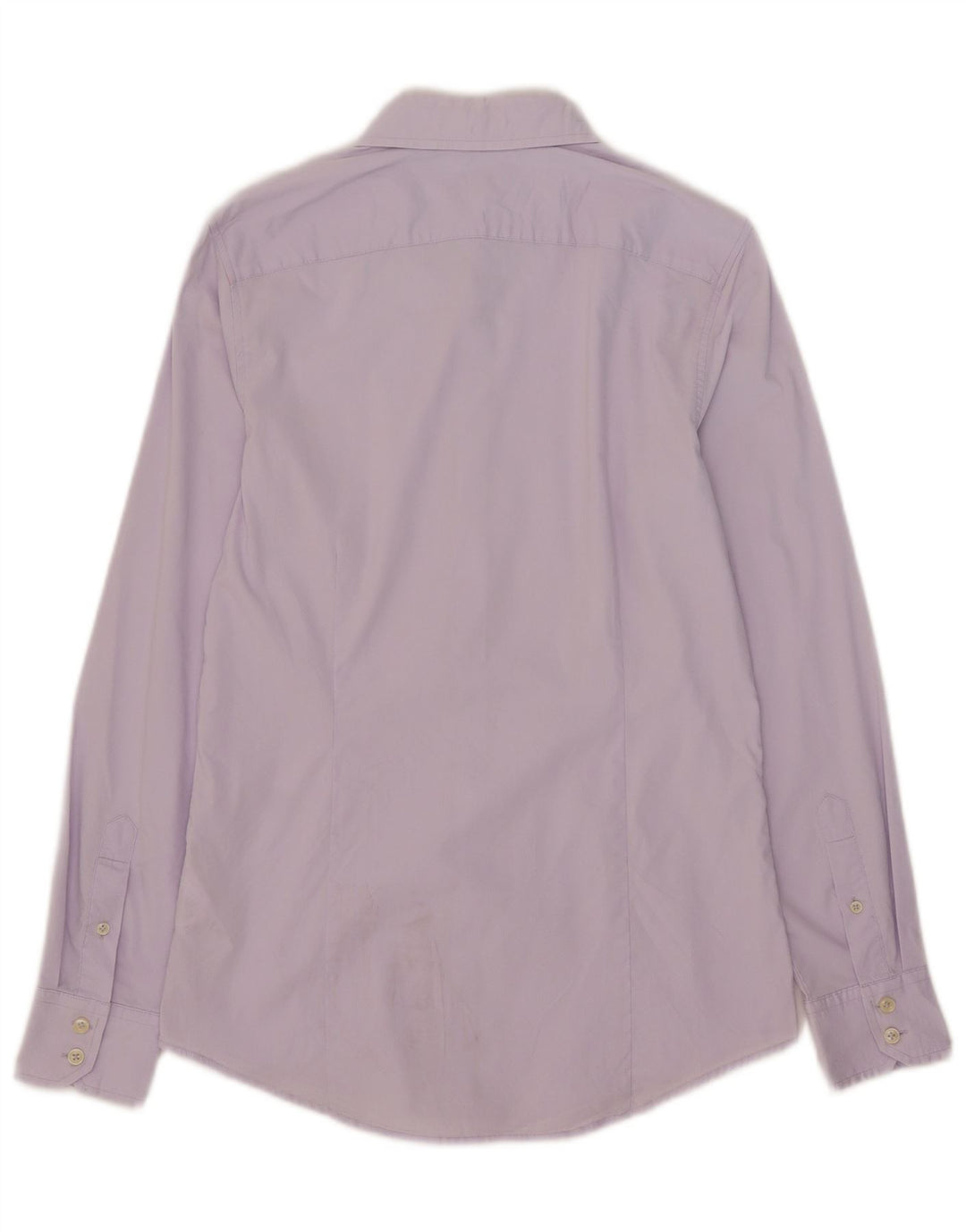 Benetton Mens Shirt Medium Purple Cotton