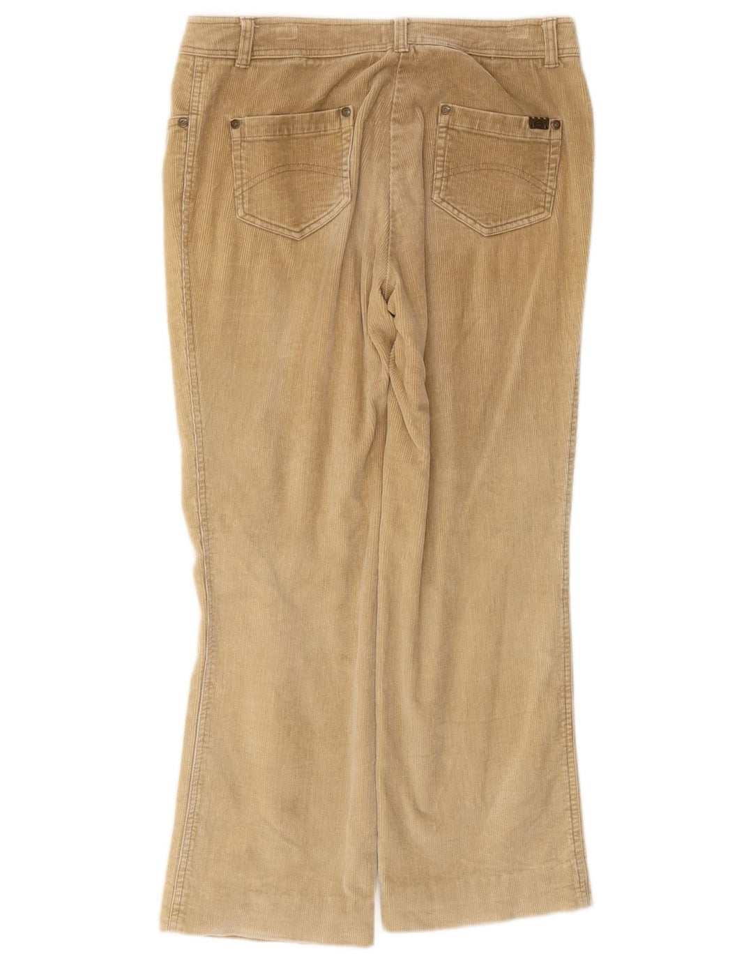 Sergio Tacchini Womens Bootcut Corduroy Trousers IT 42 Medium W32 L26 Beige