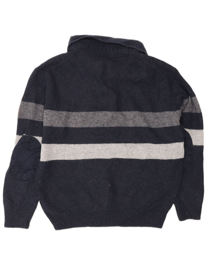 Marks & Spencer Mens Blue Harbour Polo Neck Jumper Sweater Large Navy