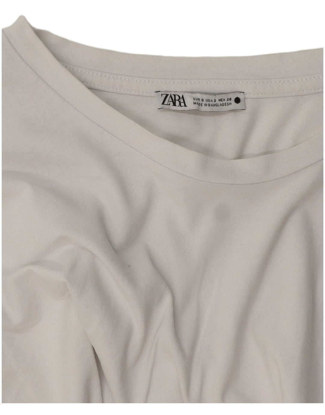 Zara Womens Oversized T-Shirt Top UK 10 Small White