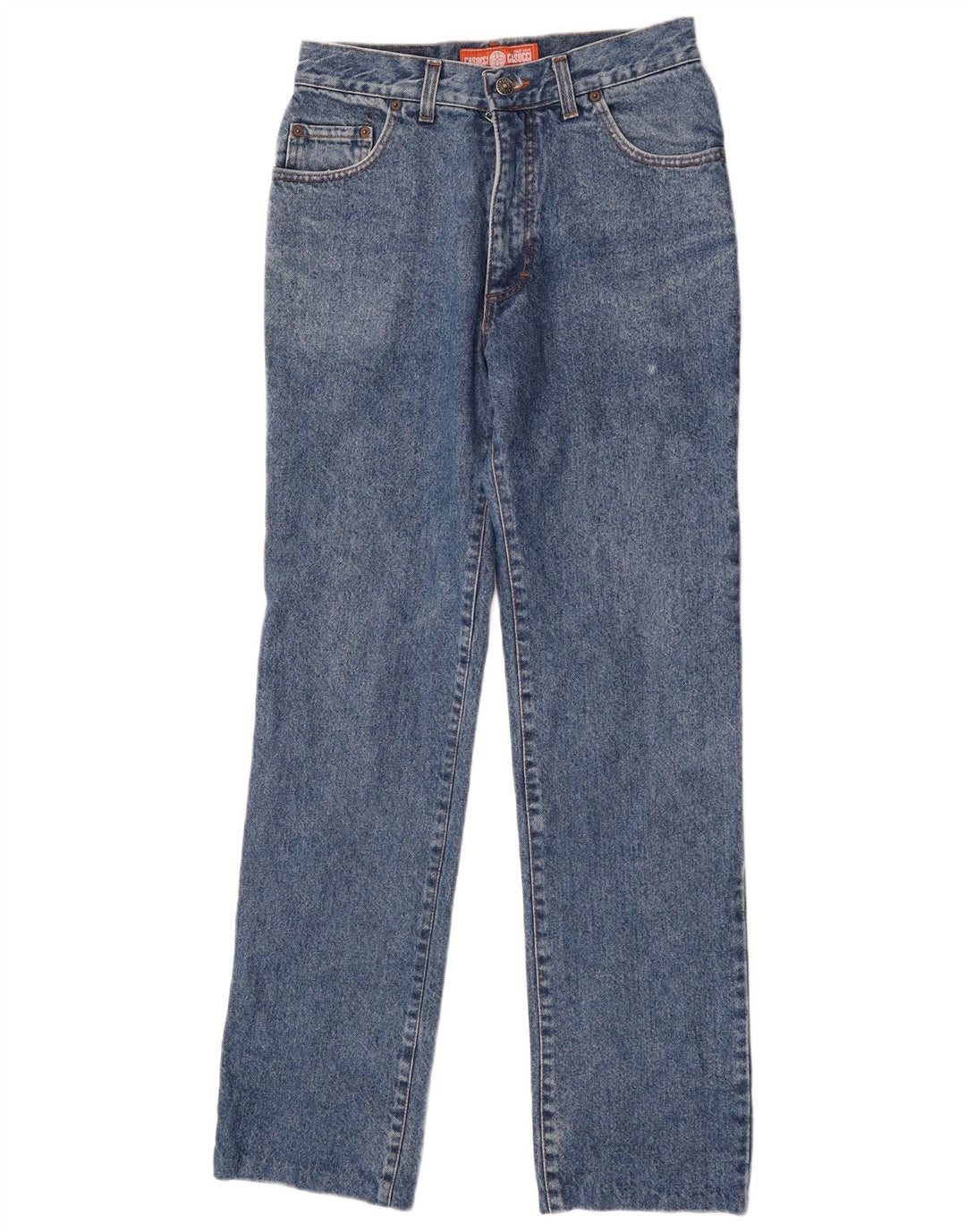 Casucci Womens High Waist Jeans W31 L32 Blue Cotton