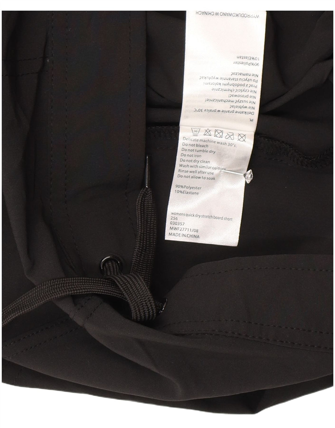 Mountain Warehouse Womens Sport Shorts UK 18 XL Black Polyester