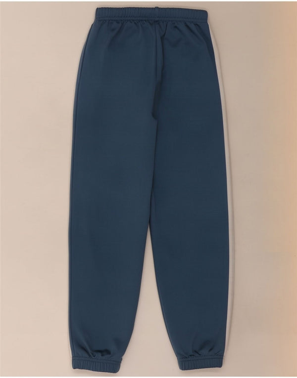Adidas Boys Tracksuit Trousers Joggers 7-8 Years Blue Polyester