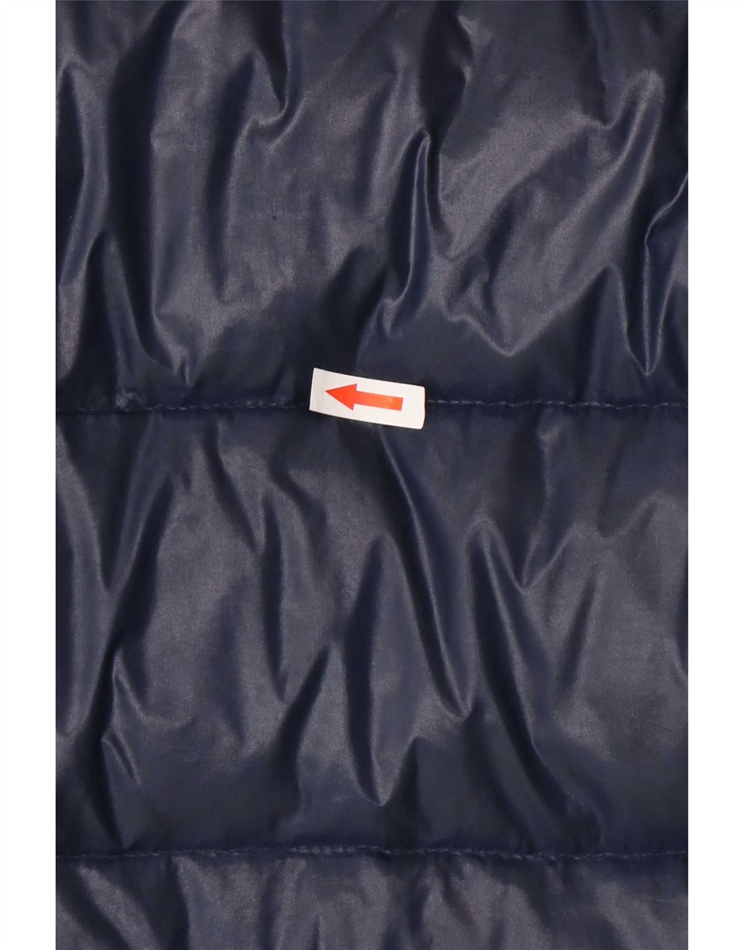 Benetton Womens Hooded Padded Coat IT 42 Medium Navy Blue Polyamide
