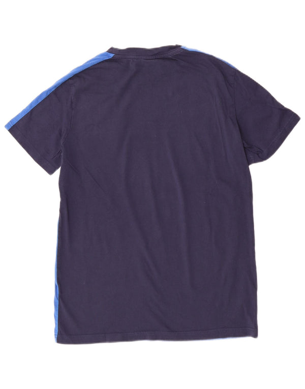 Puma Boys Italia Graphic T-Shirt Top 15-16 Years Navy Blue Colourblock