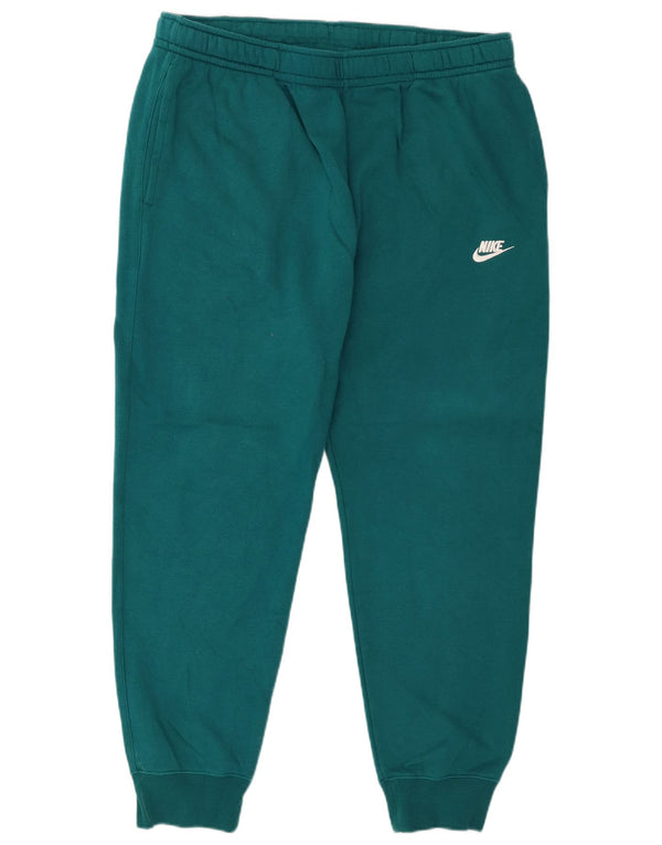 Nike Womens Tracksuit Trousers Joggers UK 20 2XL Turquoise Cotton