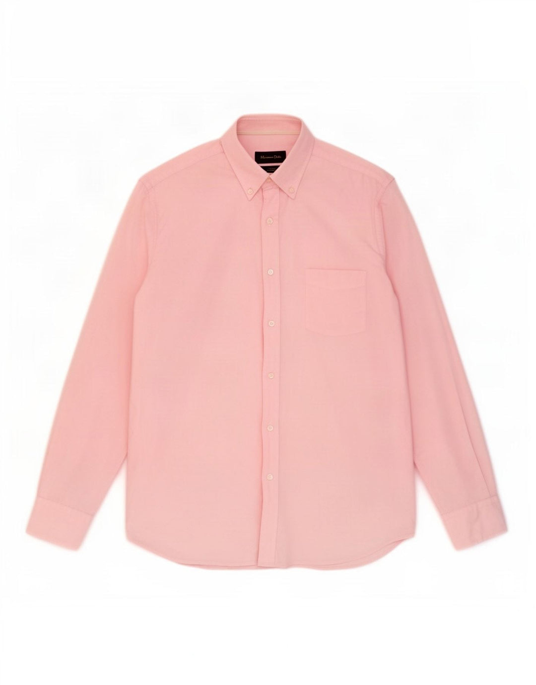 Massimo Dutti Mens Casual Fit Shirt Large Pink