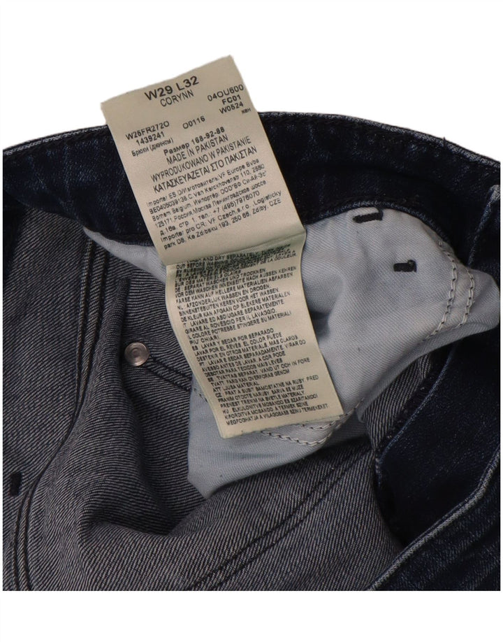 Wrangler Womens Corynn Slim Jeans W29 L32 Navy Blue Cotton