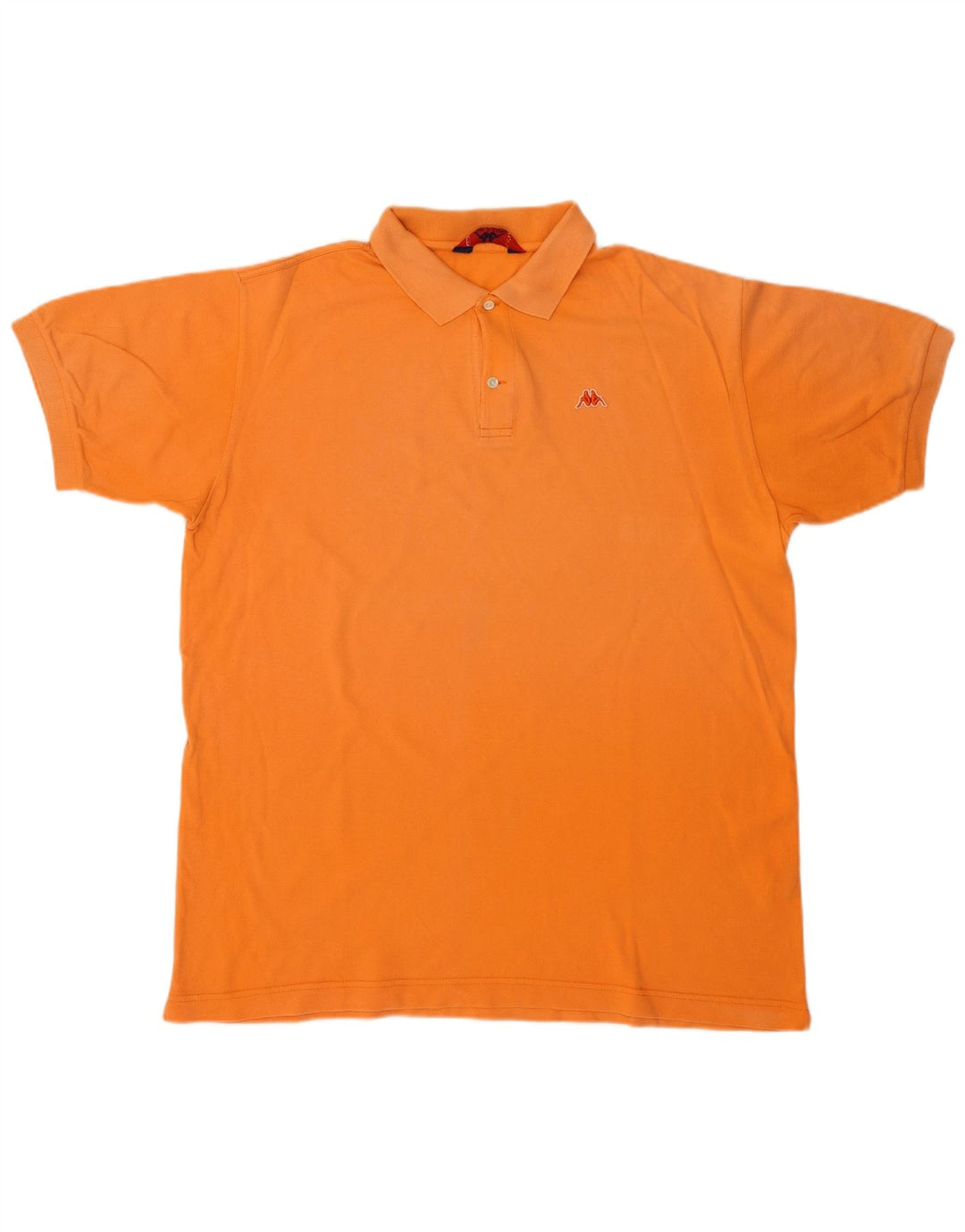 Kappa Mens Polo Shirt XL Orange Cotton