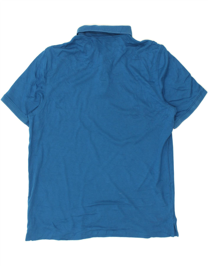 CALVIN KLEIN Mens Polo Shirt Medium Blue Cotton | Vintage Calvin Klein | Thrift | Second-Hand Calvin Klein | Used Clothing | Messina Hembry 