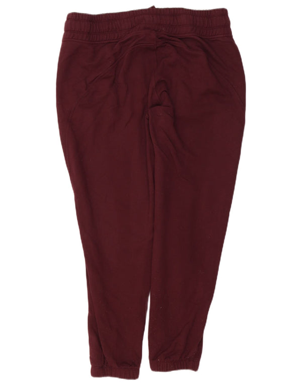 ATHLETA Womens Tracksuit Trousers Joggers UK 14 Medium  Burgundy Polyester