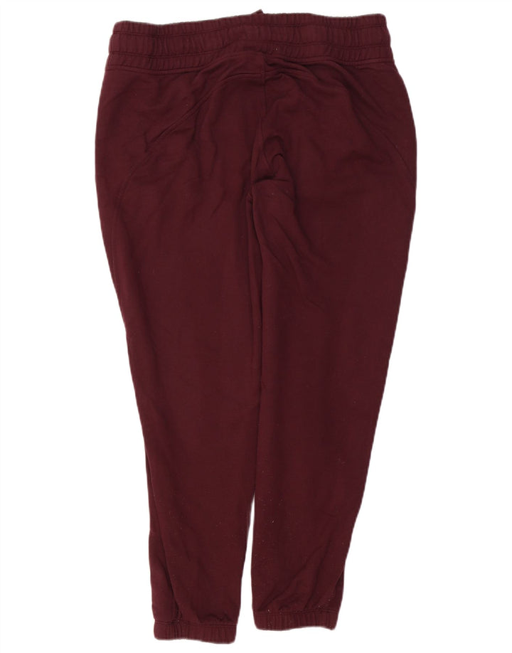 ATHLETA Womens Tracksuit Trousers Joggers UK 14 Medium  Burgundy Polyester