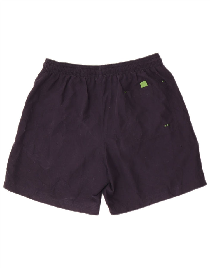 Marks & Spencer Mens Swimming Shorts Medium Navy Blue Polyester