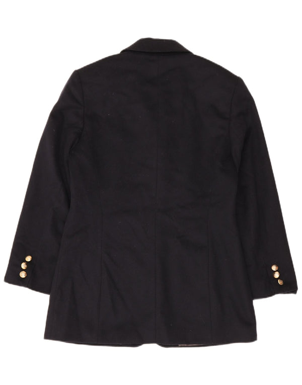 Lanificio Del Casentino Womens Oversized Blazer Jacket IT 38 XS Navy Blue