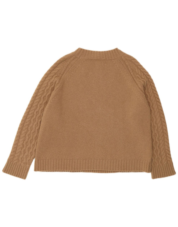 Max Mara Womens Weekend Boat Neck Jumper Sweater UK 16 Large Beige