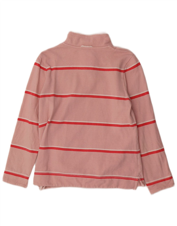 Crew Clothing Womens Sweatshirt Jumper UK 12 Medium Pink Striped