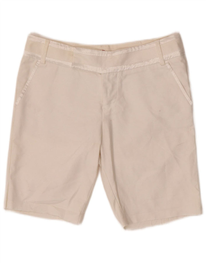 Tommy Hilfiger Womens Chino Shorts W30 Medium White Cotton