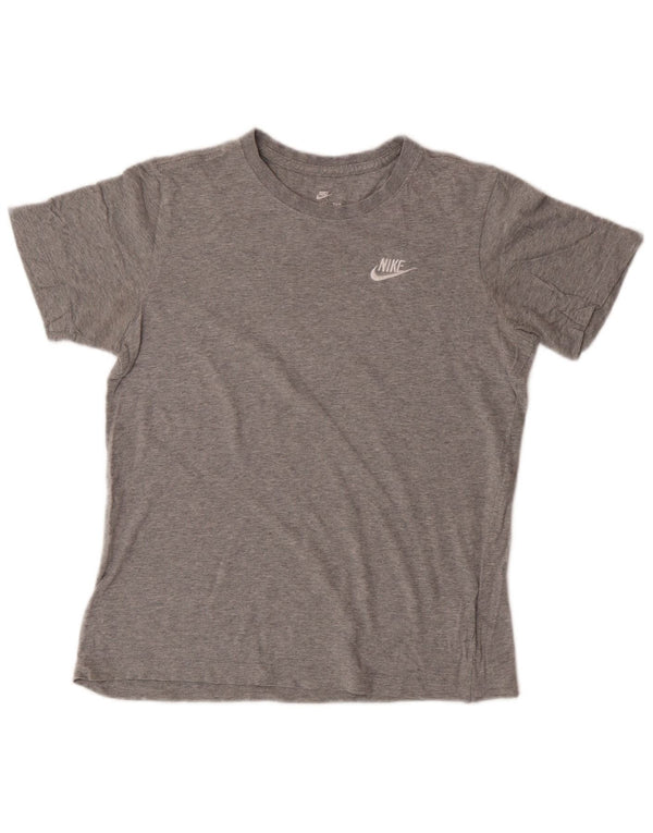 Nike Boys T-Shirt Top 12-13 Years Large Grey Flecked Cotton